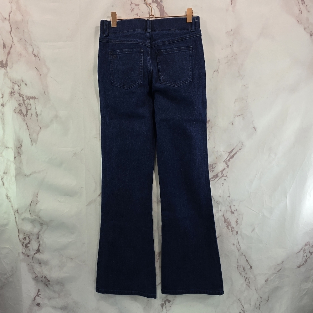 Betabrand Jeans Womens XS X 30 Petite Dark Boot Denim High Rise 4 Pocket Indigo
